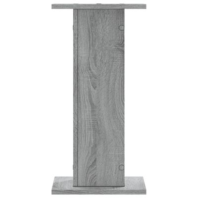 vidaXL Plantenstandaards 2 st 30x30x60 cm bewerkt hout grijs sonoma