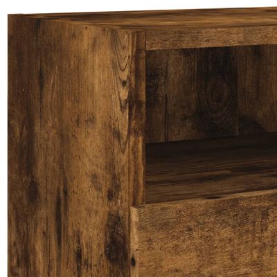 vidaXL Tv-wandmeubel 80x30x30 cm bewerkt hout gerookt eikenkleurig