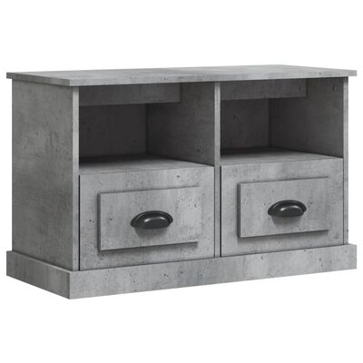 vidaXL Tv-meubel 80x35x50 cm bewerkt hout betongrijs