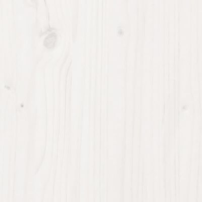 vidaXL 6-delige Loungeset met kussens massief grenenhout wit