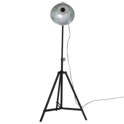 vidaXL Vloerlamp 25 W E27 61x61x90/150 cm vintage zilverkleurig