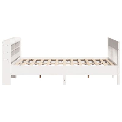 vidaXL Bedframe zonder matras massief grenenhout wit 180x200 cm