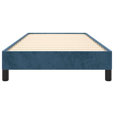 vidaXL Bedframe fluweel donkerblauw 100x200 cm