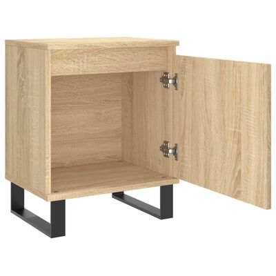 vidaXL Nachtkastjes 2 st 40x30x50 cm bewerkt hout sonoma eikenkleurig