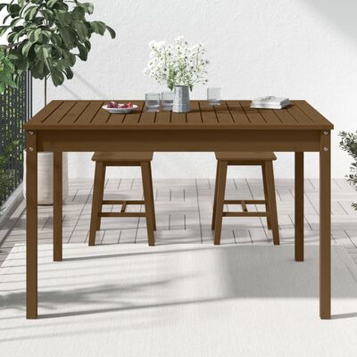 vidaXL Tuintafel 121x82,5x76 cm massief grenenhout honingbruin