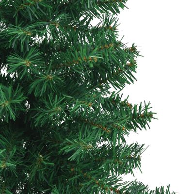 vidaXL Kunstkerstboom hoek 120 cm PVC groen