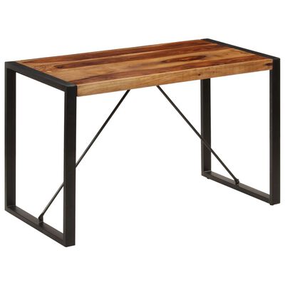 vidaXL Eettafel 120x60x76 cm massief sheeshamhout