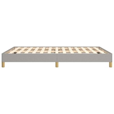 vidaXL Bedframe zonder matras stof lichtgrijs 140x200 cm