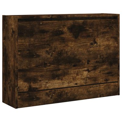 vidaXL Schoenenkast 80x21x57 cm bewerkt hout gerookt eikenkleurig