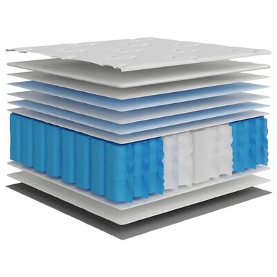 vidaXL Pocketveringmatras middelhard-plus 70x200 cm