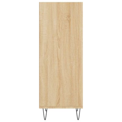 vidaXL Dressoir 34,5x32,5x90 cm bewerkt hout sonoma eikenkleurig