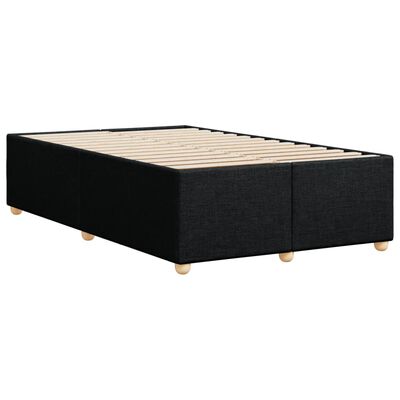 vidaXL Bedframe zonder matras 120x200 cm stof zwart