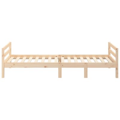 vidaXL Bedframe zonder matras massief grenenhout 75x190 cm