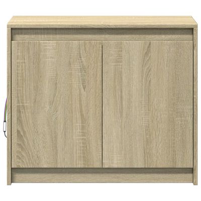 vidaXL Dressoir met LED 72x34x61 cm bewerkt hout sonoma eikenkleurig