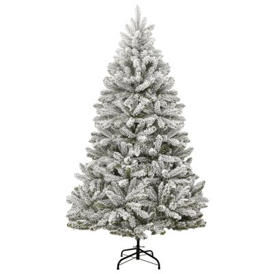 vidaXL Kunstkerstboom met scharnieren 300 LED's en kerstballen 240 cm