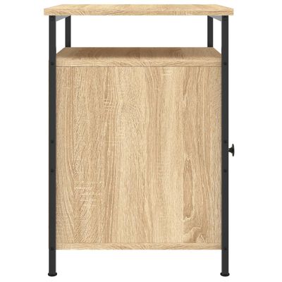 vidaXL Nachtkastje 40x42x60 cm bewerkt hout sonoma eikenkleurig