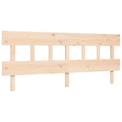 vidaXL Bedframe met hoofdbord massief hout 200x200 cm