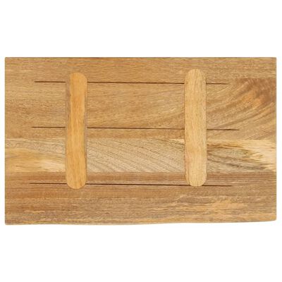 vidaXL Tafelblad met natuurlijke rand 50x30x2,5 cm massief mangohout