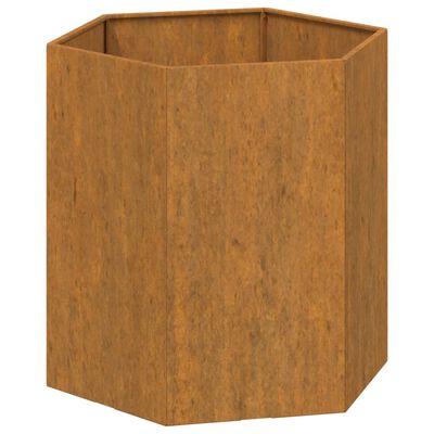 vidaXL Plantenbak roestig 40x40x45 cm cortenstaal