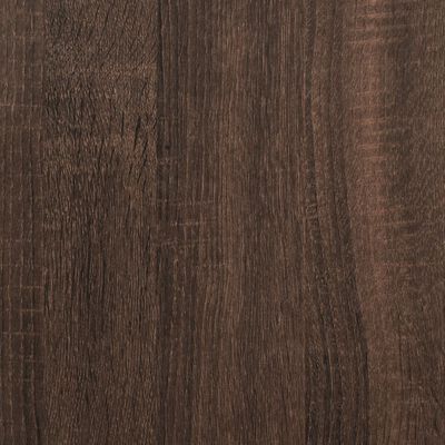 vidaXL Badkamerspiegelkast 42x12x60 cm bewerkt hout bruin eikenkleurig