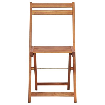 vidaXL Bistrostoelen 2 st massief acaciahout