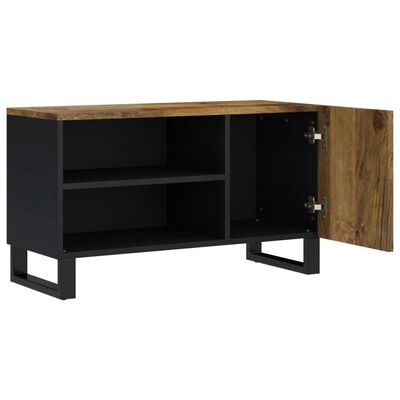 vidaXL Tv-meubel 80x33x46 cm massief mangohout en bewerkt hout