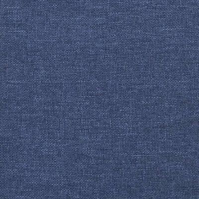 vidaXL Boxspring met matras stof blauw 90x190 cm