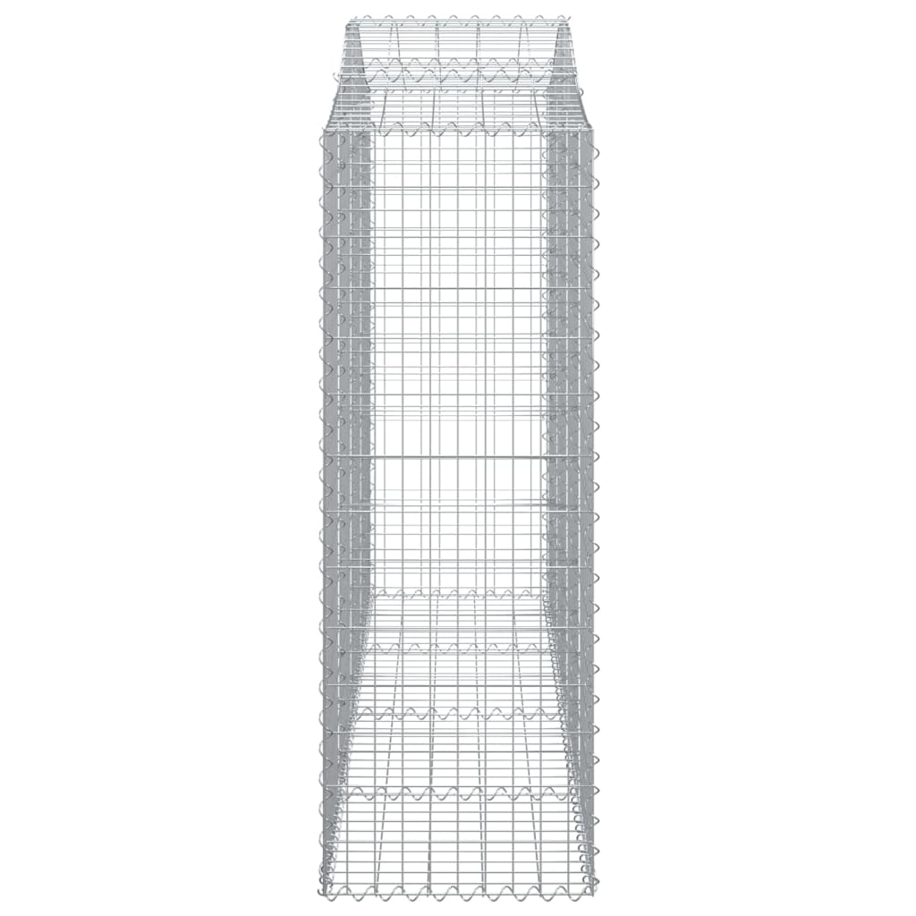 vidaXL Schanskorven 5 st gewelfd 200x50x140/160 cm ijzer