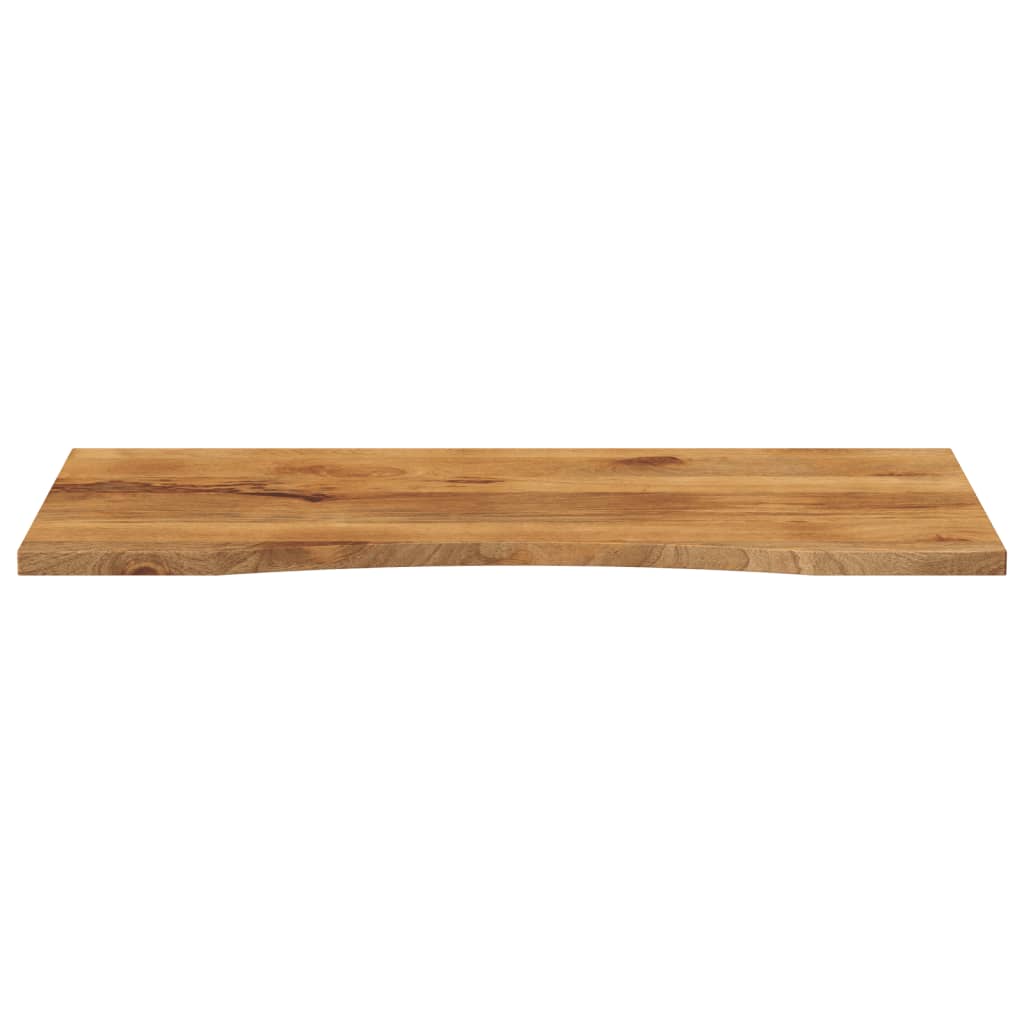 vidaXL Bureaublad met ronding 120x60x2,5 cm massief ruw mangohout