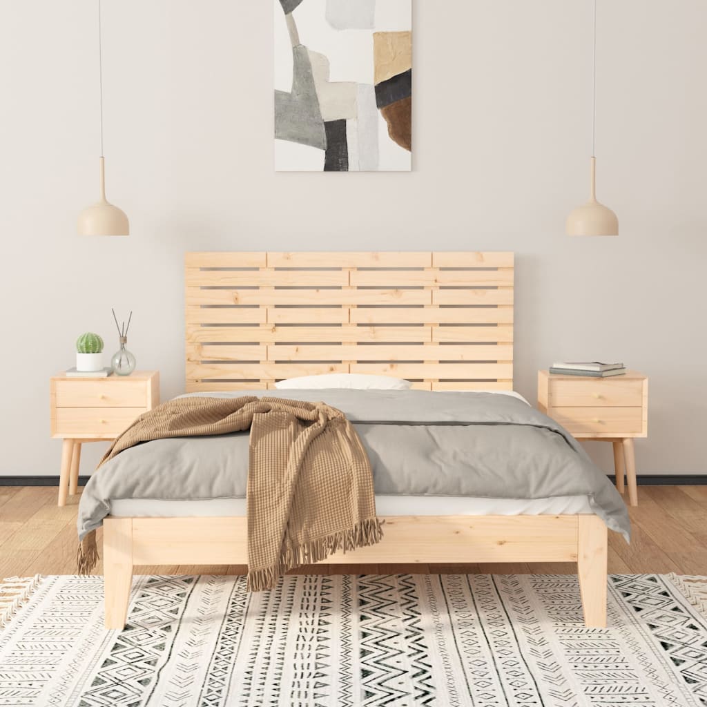 vidaXL Hoofdbord wandmontage 146x3x63 cm massief grenenhout