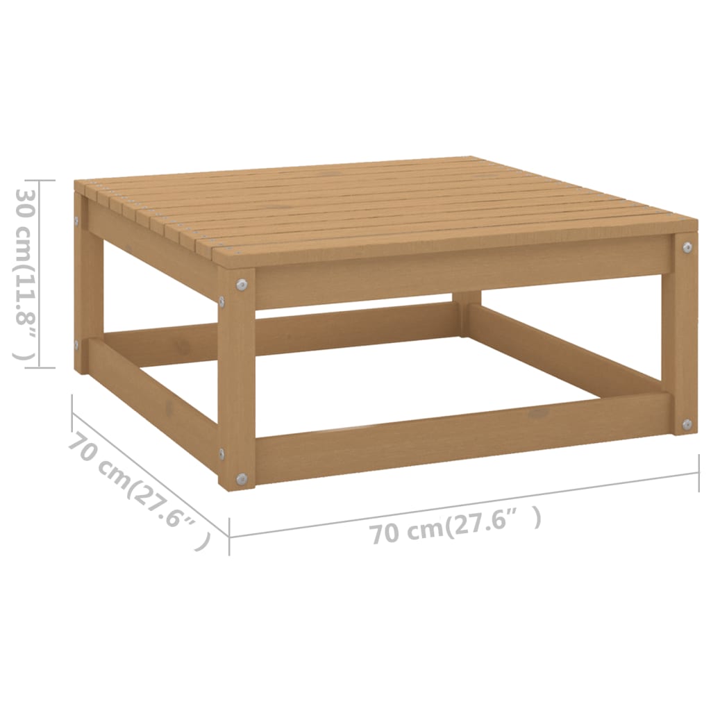 vidaXL 11-delige Loungeset massief grenenhout