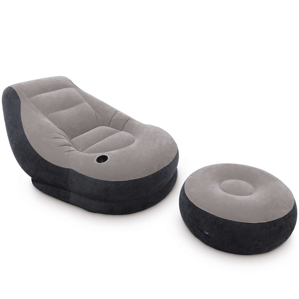 Intex Opblaasstoel met poef Ultra Lounge Relax 68564NP