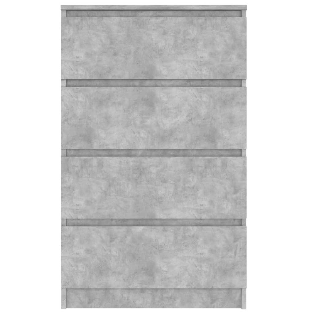 vidaXL Dressoir 60x35x98,5 cm bewerkt hout betongrijs