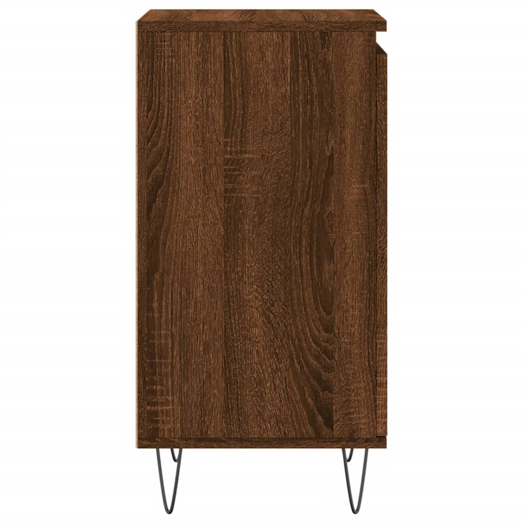 vidaXL Dressoir 40x35x70 cm bewerkt hout bruin eikenkleur