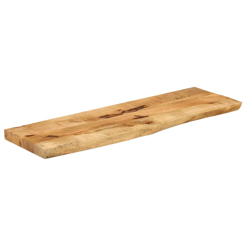 vidaXL Tafelblad met natuurlijke rand 110x30x2,5 cm massief mangohout