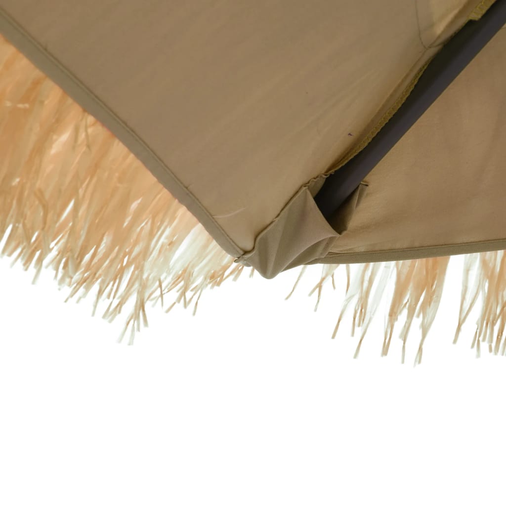 vidaXL Parasol met stalen paal 223x223x213 cm bruin