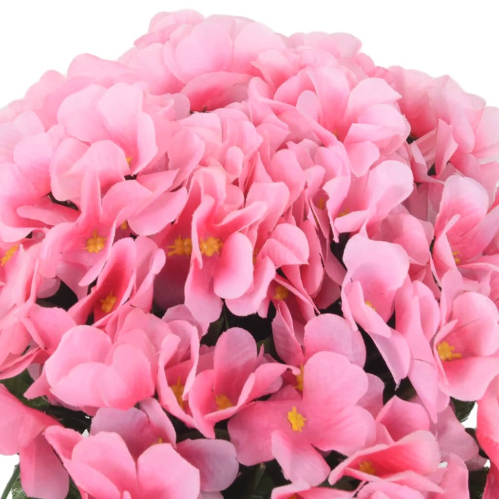 vidaXL Kerstslingers met bloemen 3 st 85 cm roze