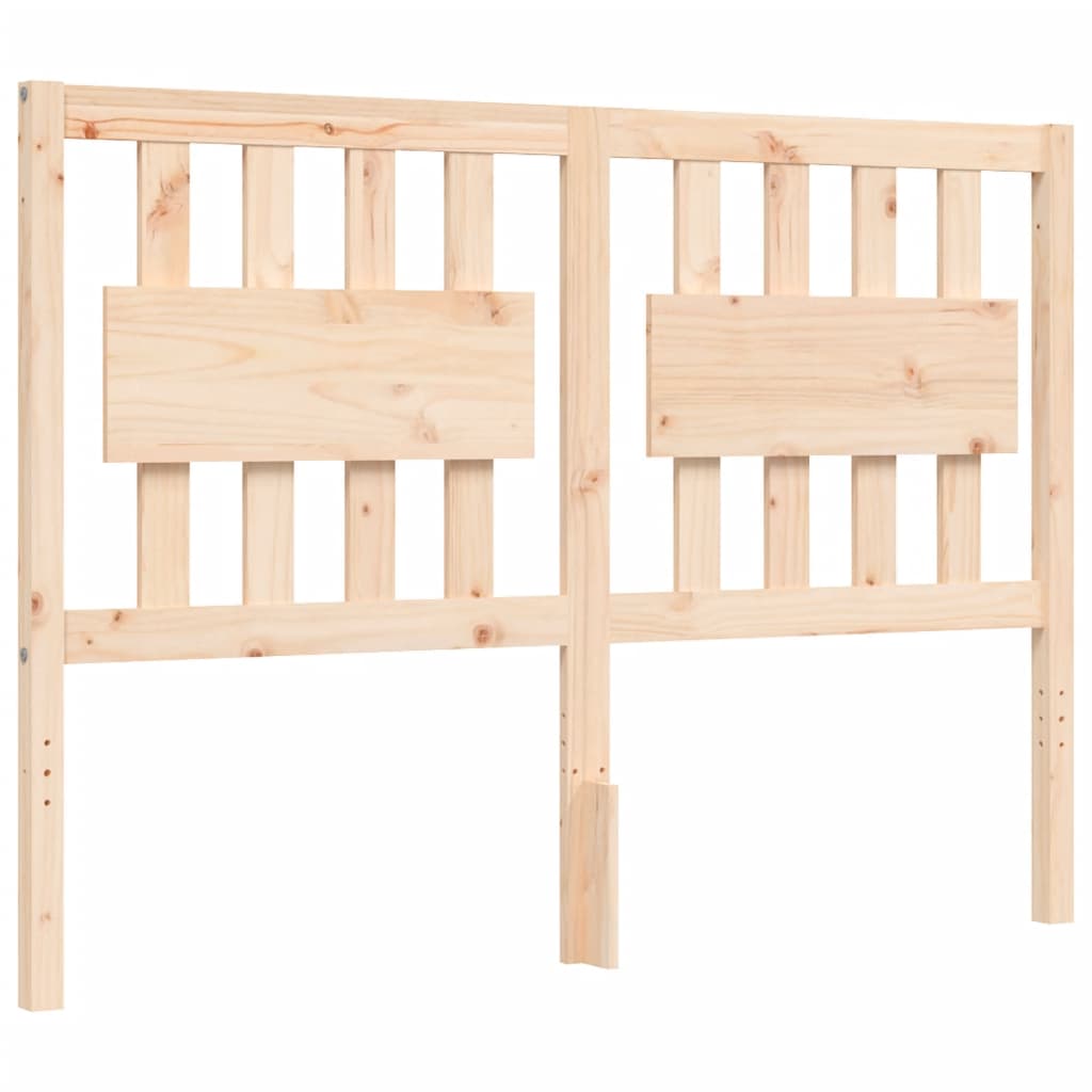 vidaXL Bedframe met hoofdbord massief hout 120x200 cm