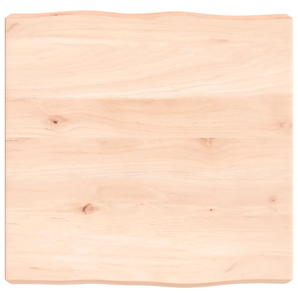 vidaXL Tafelblad natuurlijke rand 40x40x(2-6) cm massief eikenhout