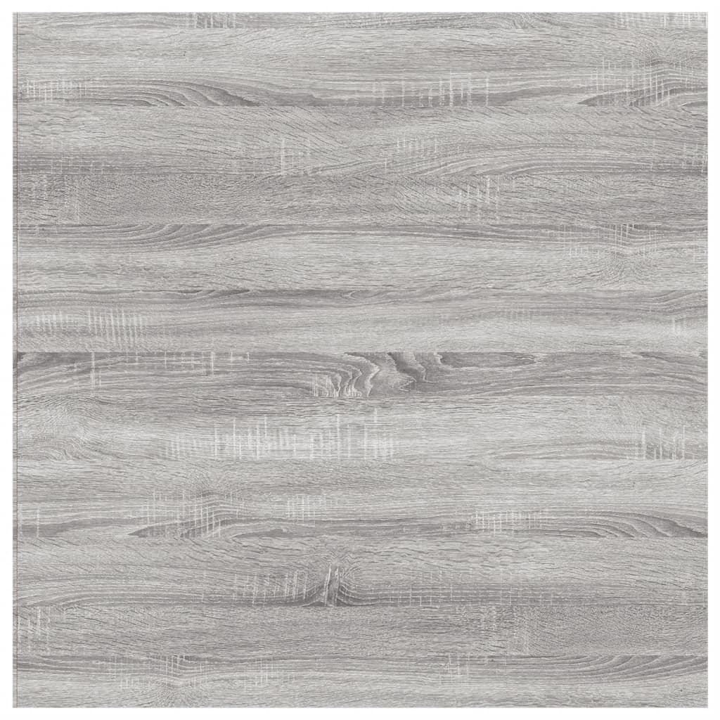 vidaXL Wandschappen 4 st 40x40x1,5 cm bewerkt hout grijs sonoma eiken