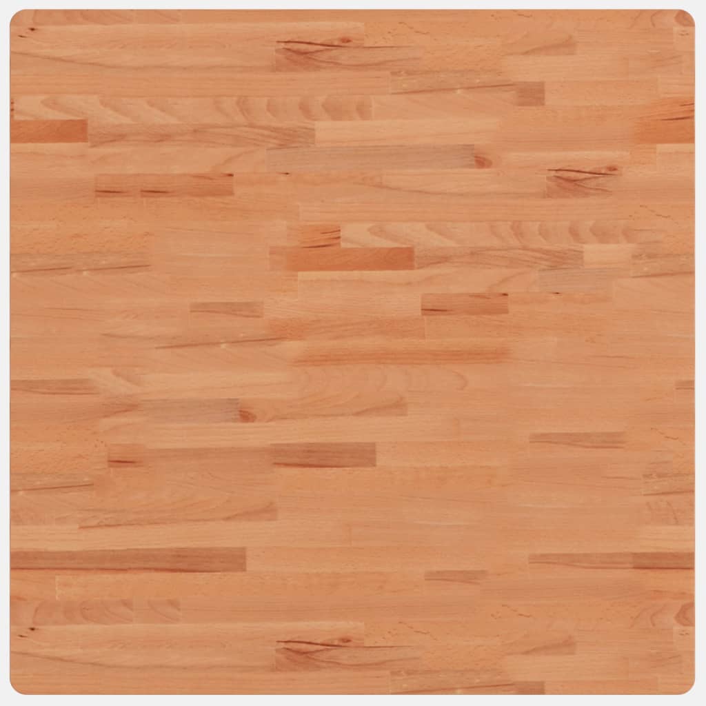 vidaXL Tafelblad vierkant 80x80x2,5 cm massief beukenhout