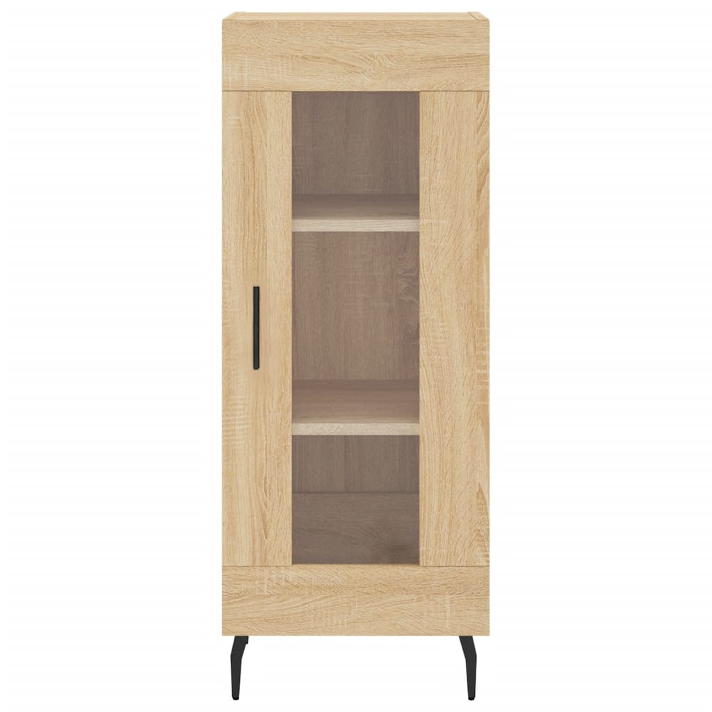 vidaXL Hoge kast 34,5x34x180 cm bewerkt hout sonoma eikenkleurig