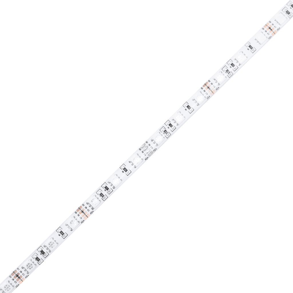 vidaXL Hoofdbord LED 203x16x78/88 cm stof donkergrijs