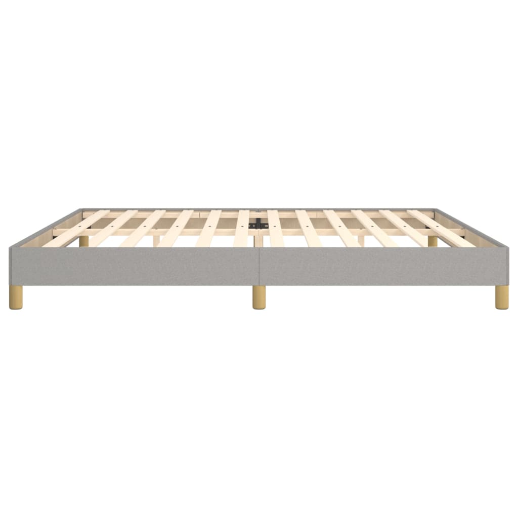 vidaXL Bedframe zonder matras stof lichtgrijs 200x200 cm