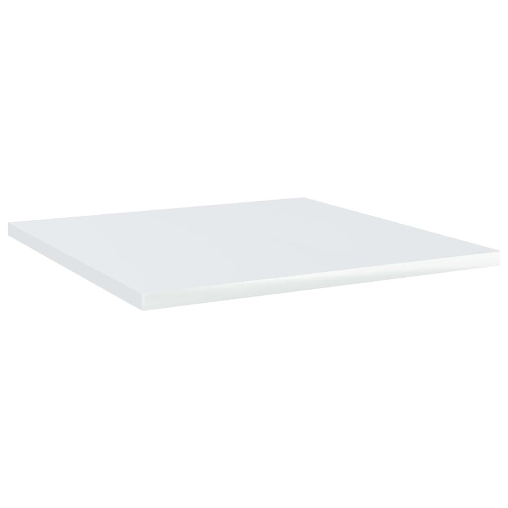 vidaXL Wandschappen 4 st 40x40x1,5 cm bewerkt hout hoogglans wit