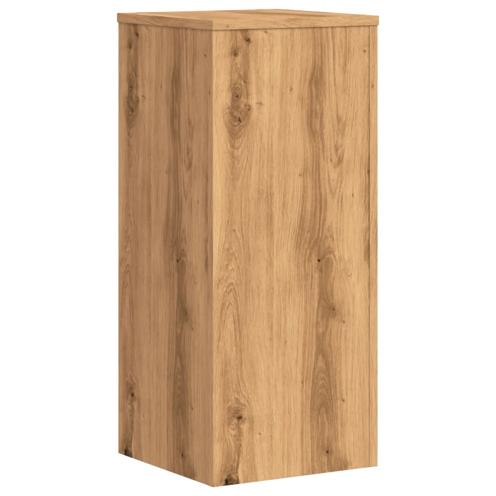 vidaXL Plantenstandaards 2 st 30x30x70 cm hout artisanaal eiken