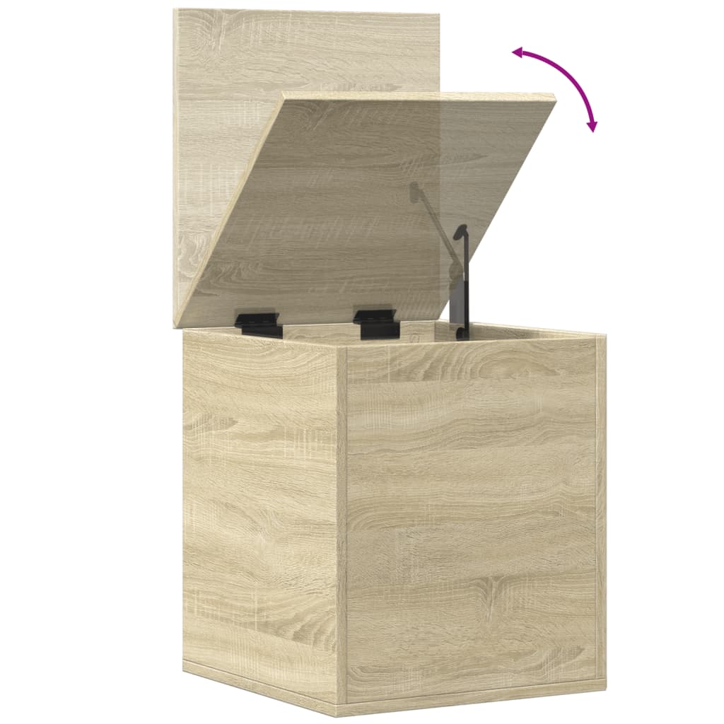 vidaXL Opbergbox 40x42x46 cm bewerkt hout sonoma eikenkleurig