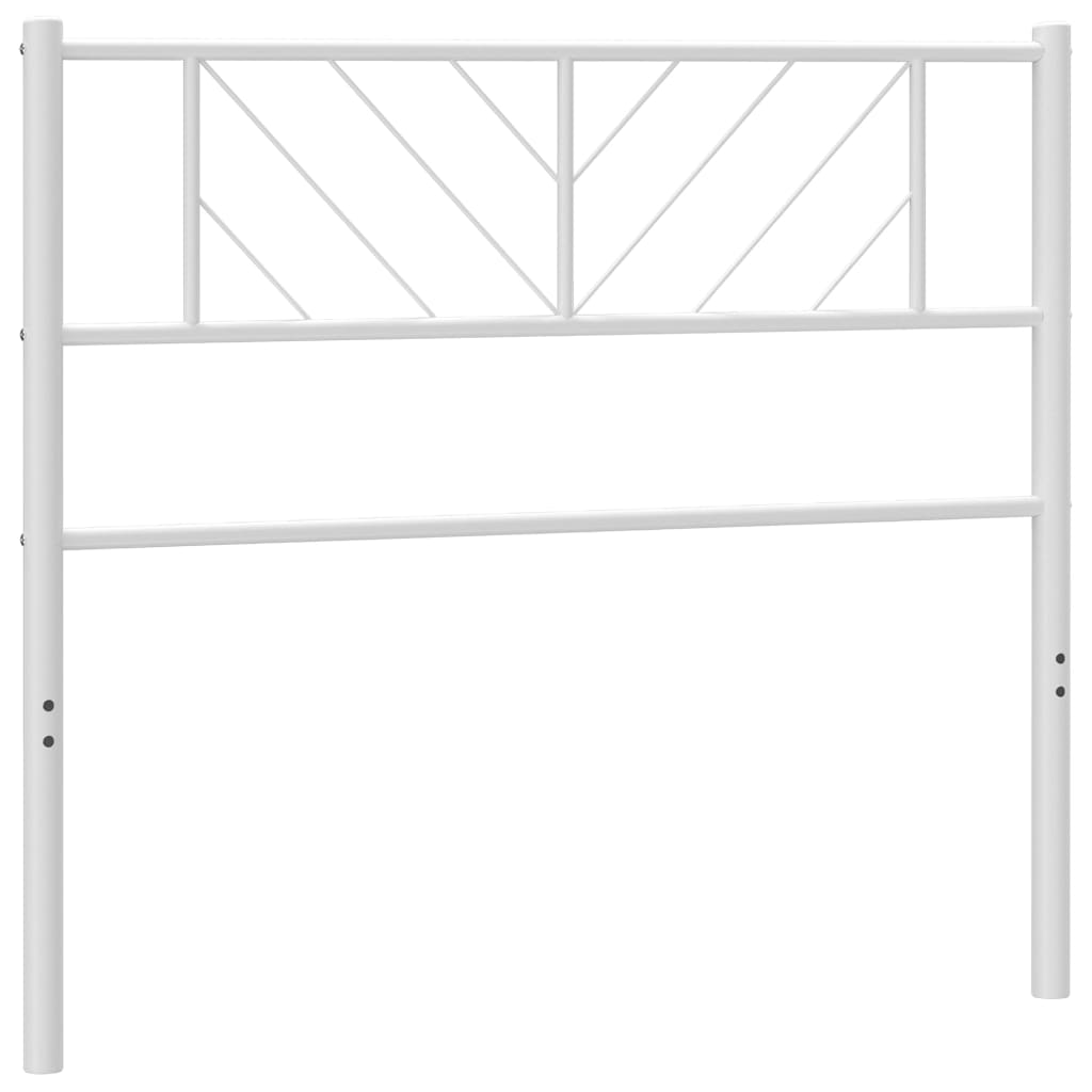 vidaXL Hoofdbord 90 cm metaal wit