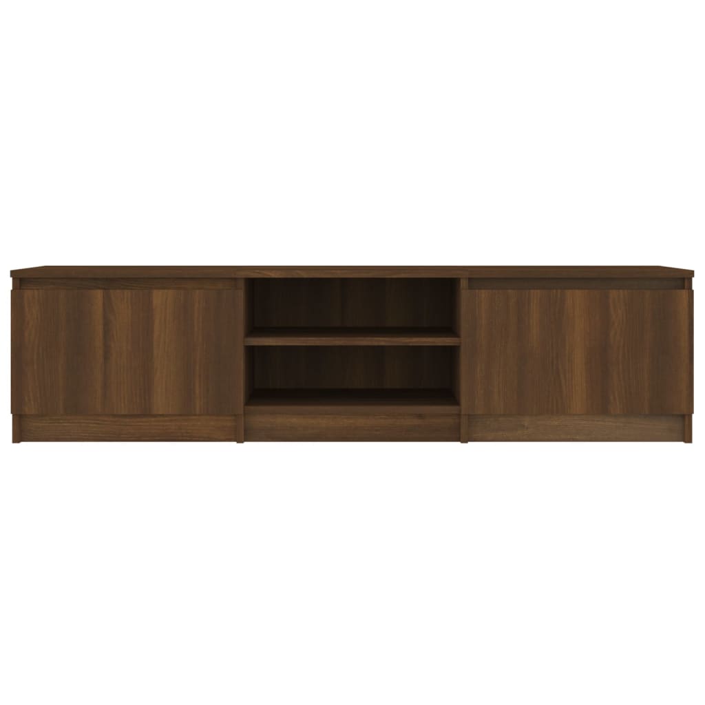 vidaXL Tv-meubel 140x40x35,5 cm bewerkt hout bruin eikenkleur