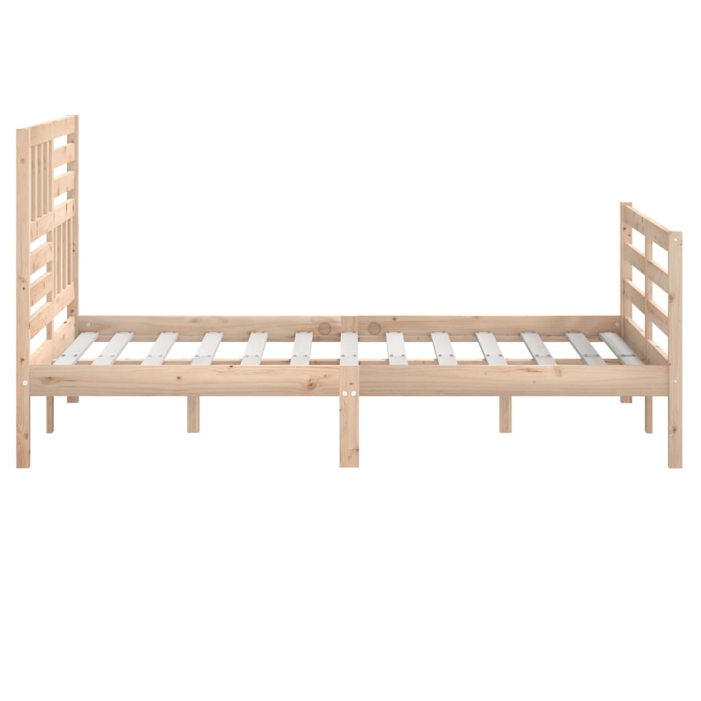 vidaXL Bedframe zonder matras massief hout 160x200 cm